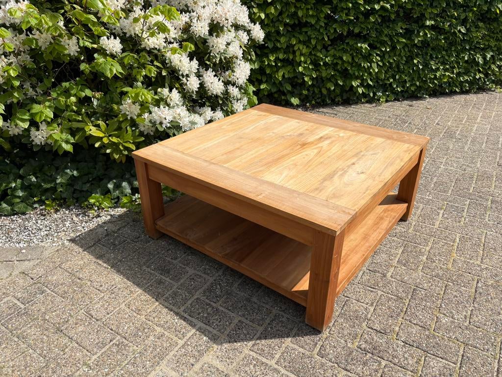 Massieve Teak salontafel, Enlèvement, Comme neuf