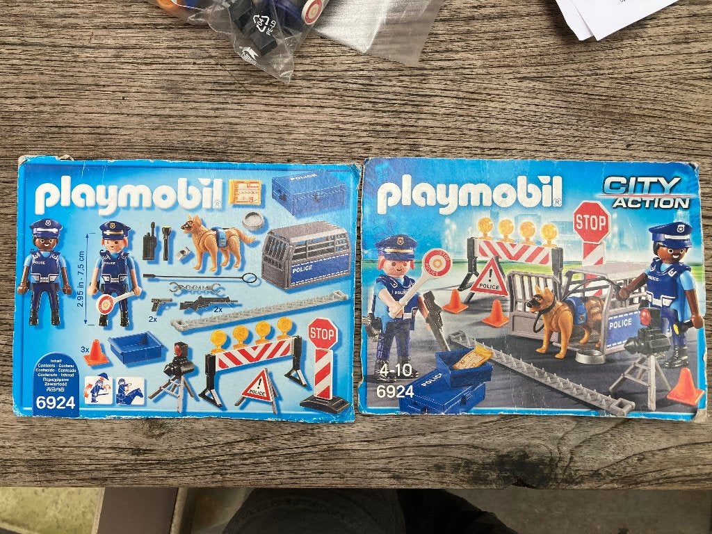 Playmobil wegversperring 6924, Enfants & Bébés, Enlèvement ou Envoi, Comme neuf, Kit complet, Autres types