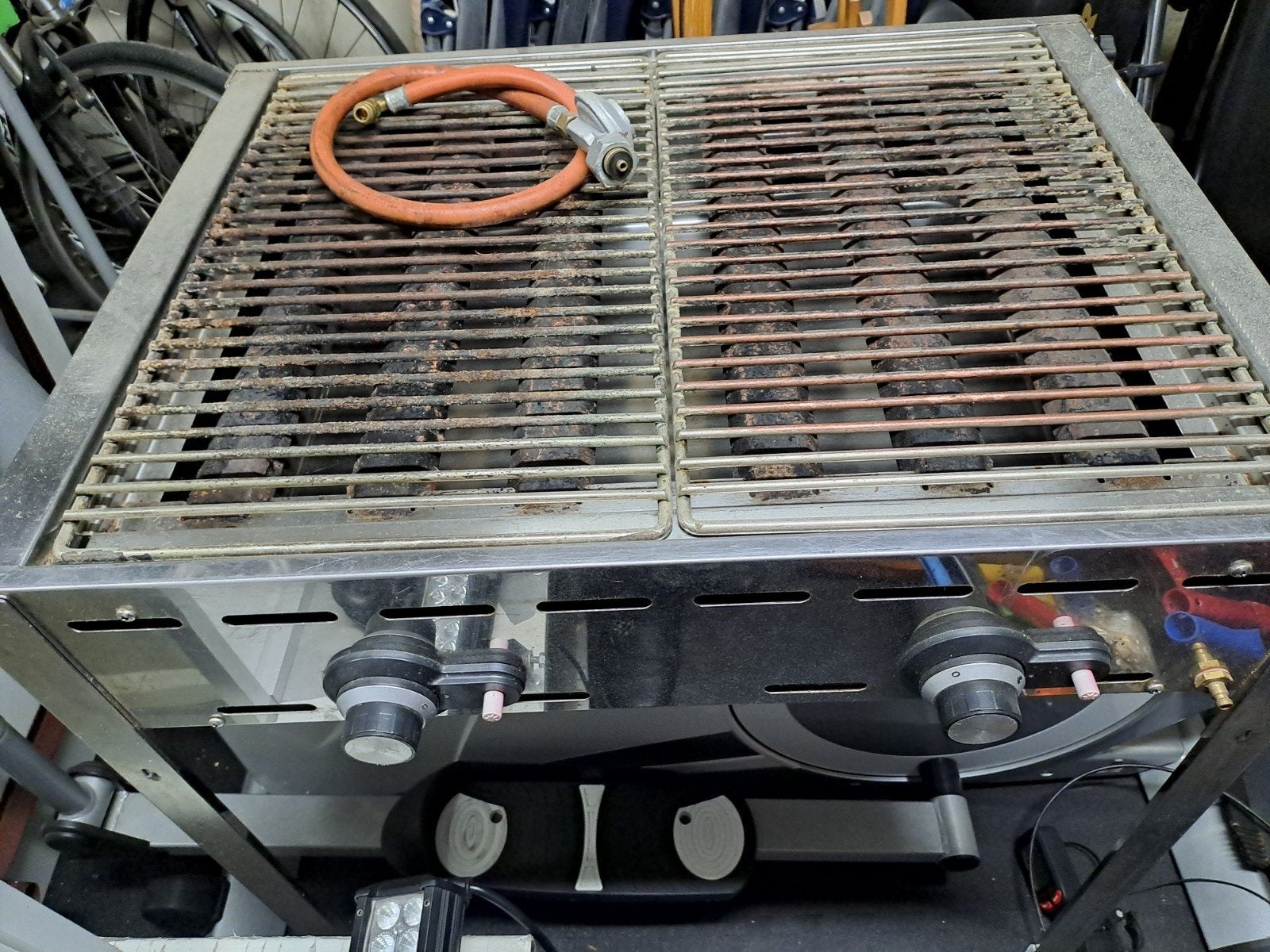 Professionele gas bbq, Ophalen, Gebruikt, Green fire