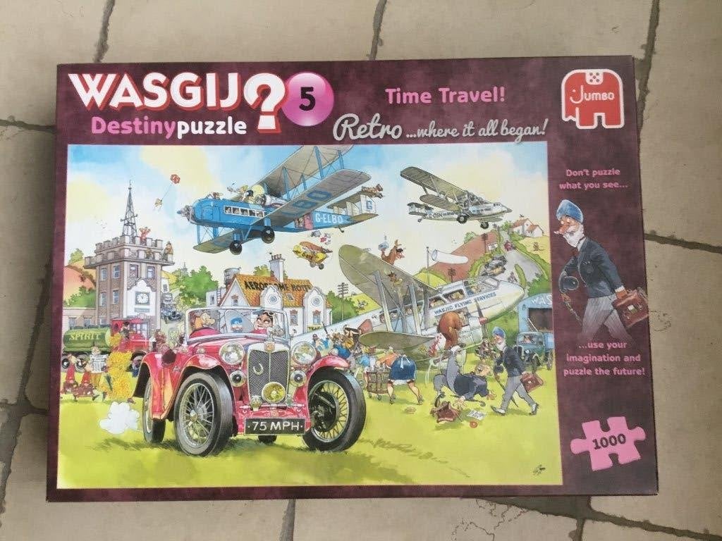 Puzzel Jumbo 1000 stukjes Wasgij destiny 5 retro, Ophalen of Verzenden, 500 t/m 1500 stukjes, Gebruikt, Legpuzzel