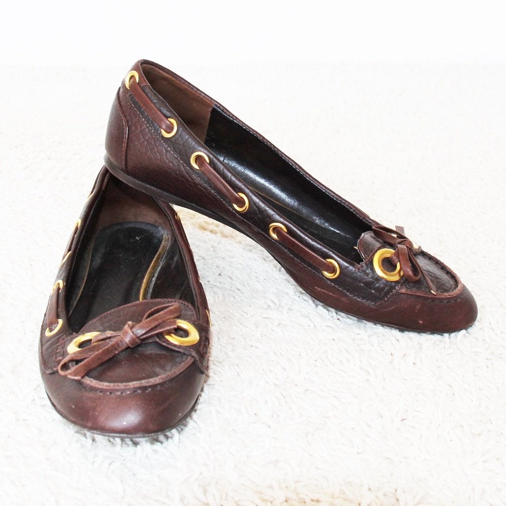 Magnifiques mocassins en cuir Zara (taille 40) - 4s €15, -, Vêtements | Femmes, Zara, Comme neuf, Brun, Sabots