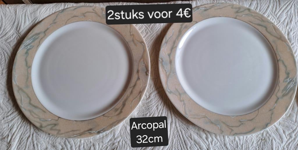 Arcopal borden, Antiek en Kunst, Ophalen