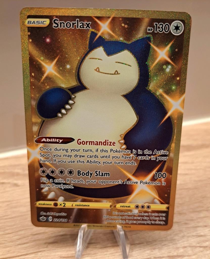 Snorlax pokémonkaart 224/198, Ophalen of Verzenden