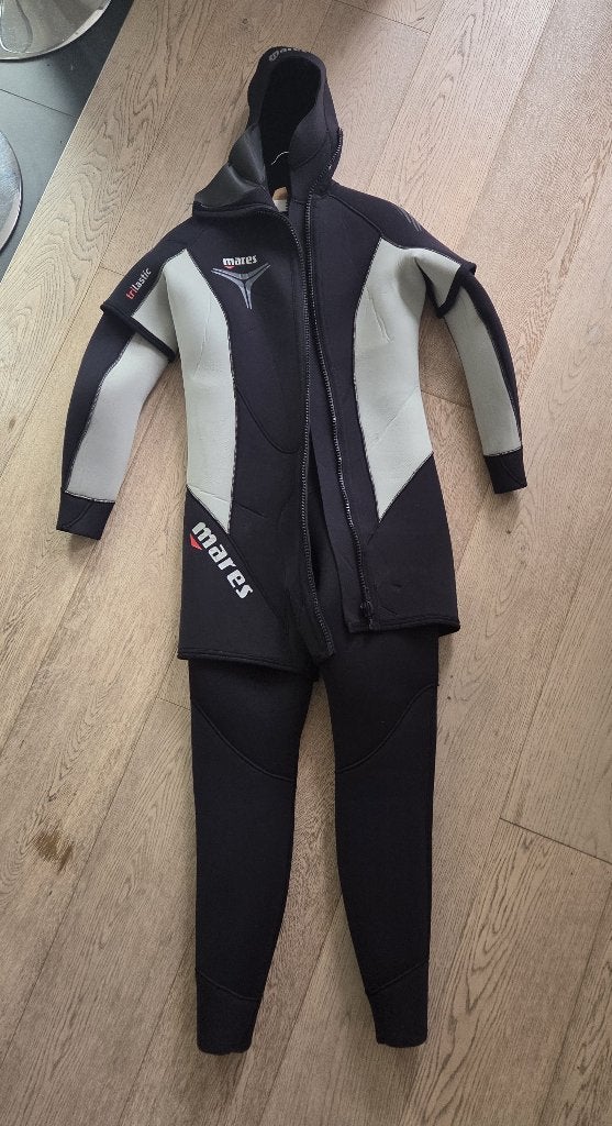 Duikpak 2-delig Mares Dames - Trilastic 7+5mm - Size 4, Ophalen of Verzenden, Zo goed als nieuw, Duikpak