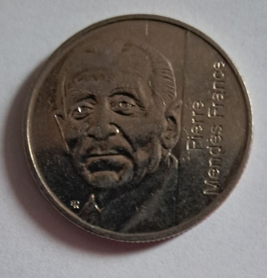 pièce de 5 francs France 1992 Mendès France TTB, Enlèvement ou Envoi, France