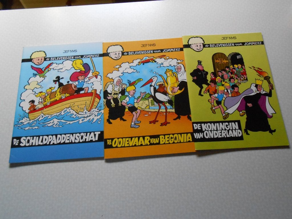 Jommeke 3x Middelkerke uitgave 2001 1 ste druk., Boeken, Jef Nys., Ophalen of Verzenden, Zo goed als nieuw, Meerdere stripboeken
