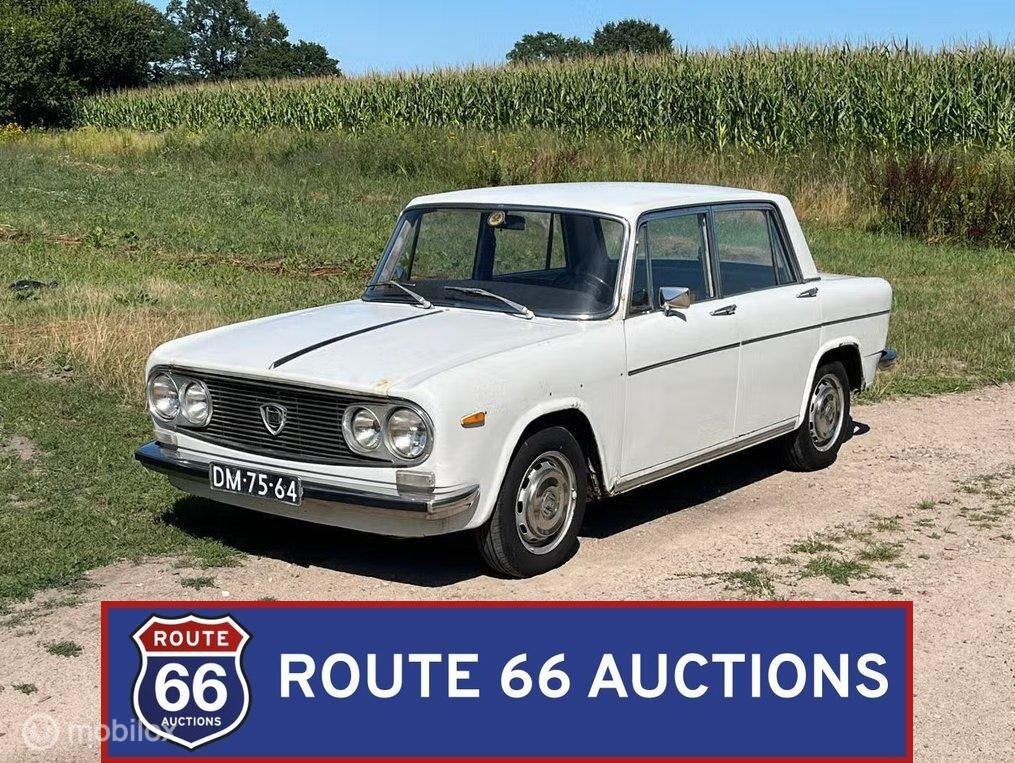 Lancia Fulvia Berlina | 1970 | Route 66 Auctions, Auto's, Zwart, Bedrijf, Handgeschakeld, Overige carrosserie