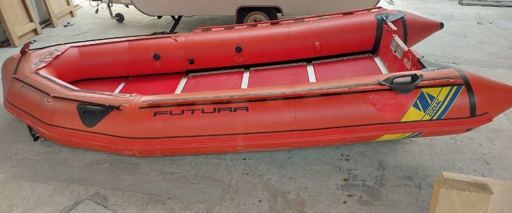 Zodiac futura MK2 sport, Watersport en Boten, Ophalen, Aluminium, Gebruikt, 4 m
