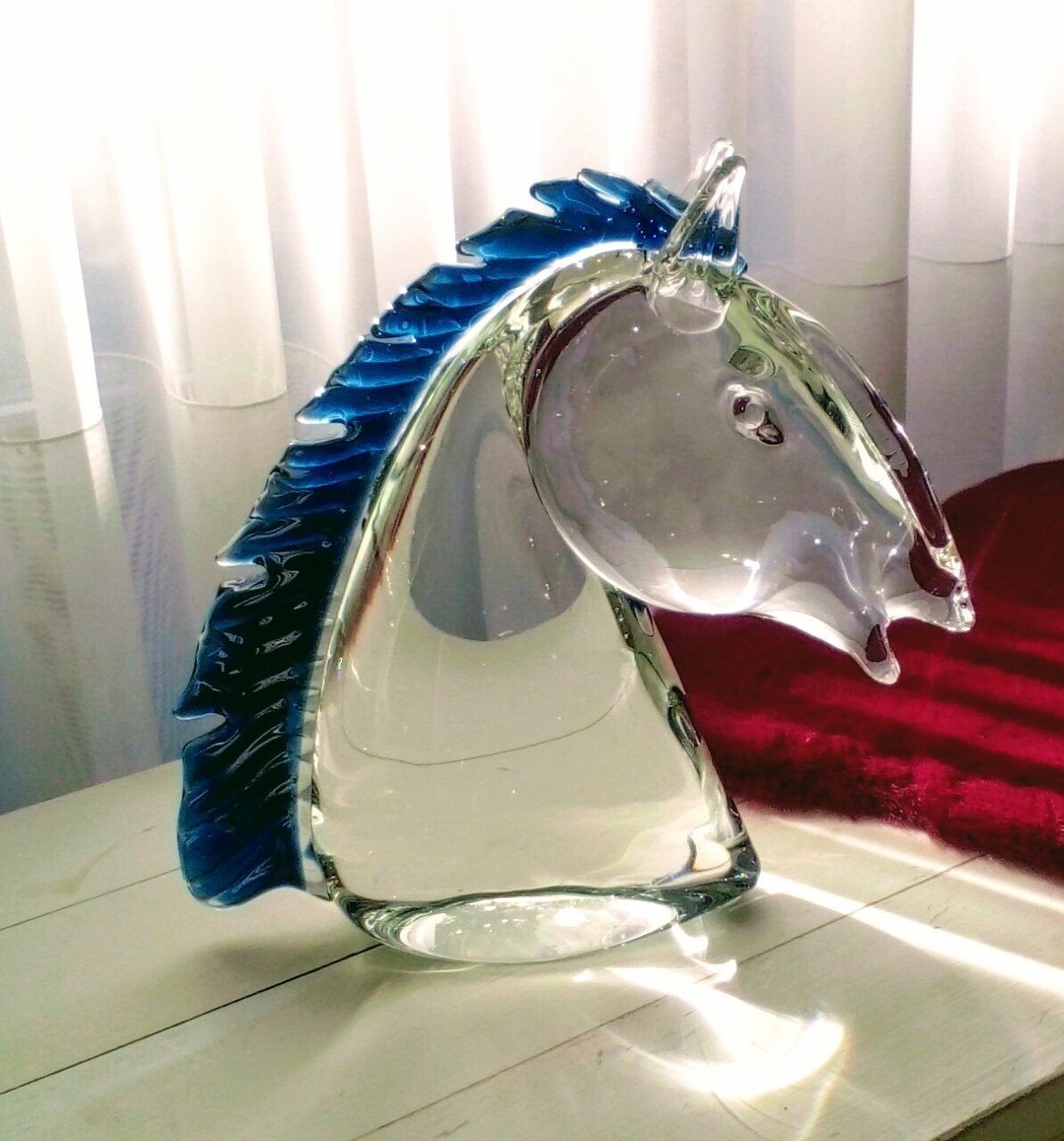 Glazen paardenhoofd, Antiek en Kunst, Ophalen