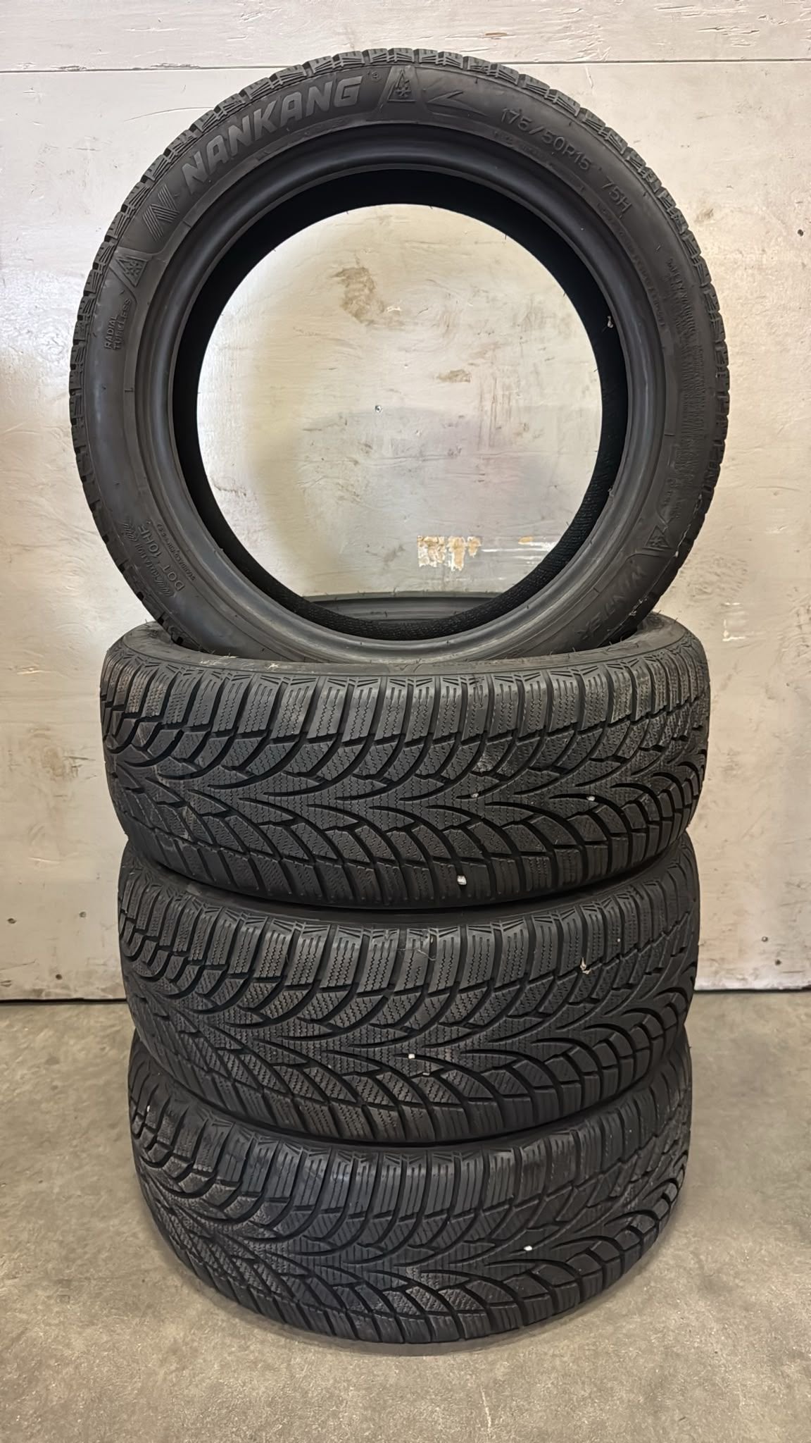 175-50-15 75H Nankang Winter Activa SV-3 Winter banden - Set, Gebruikt, -, -, Band(en)