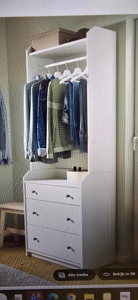 Armoire IKEA HAUGA, Enlèvement, Comme neuf, Avec tiroir(s)