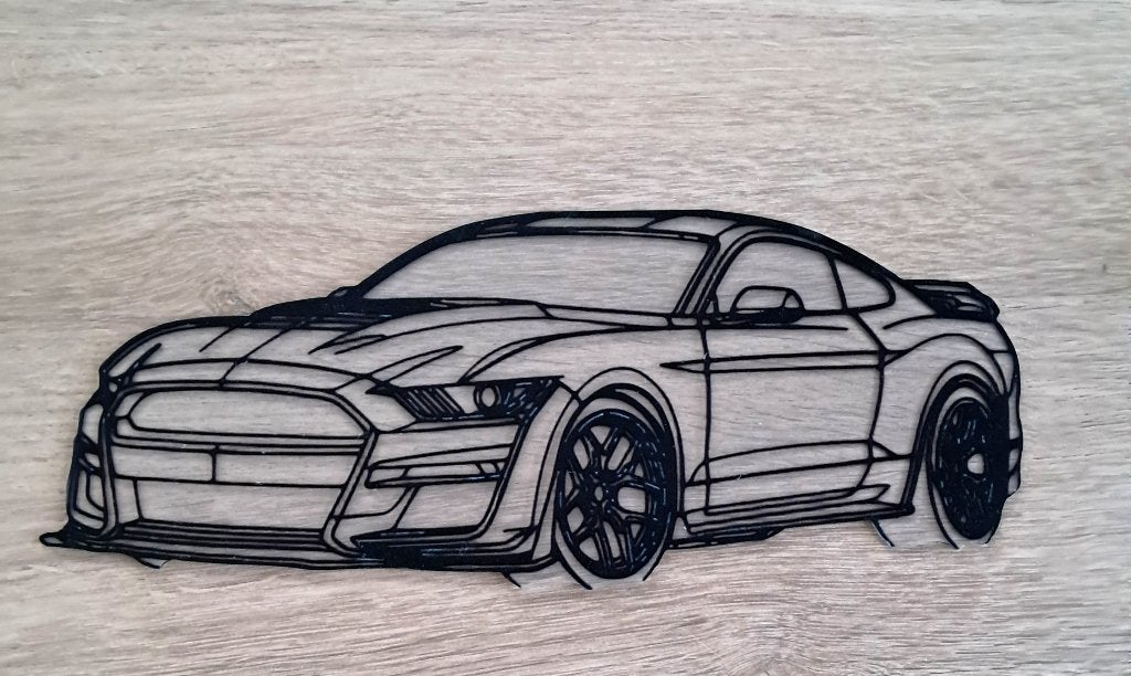 Ford Mustang Shelby GT500 muurdecoratie, Ophalen of Verzenden, Nieuw, Auto's