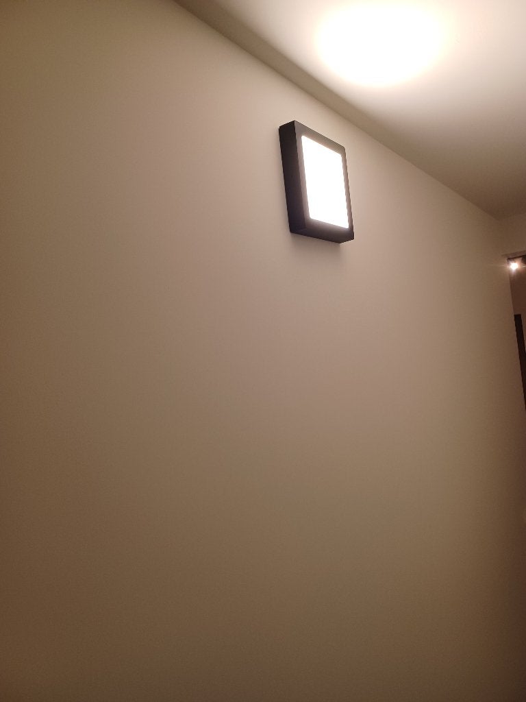 FLUKE WANDLICHT VIERKANT ZWART 18 W 3000 K 23.5 CM, Autres culots, LED, Enlèvement ou Envoi, Applique murale