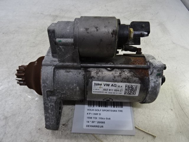 DÉMARREUR Volkswagen Golf Sportsvan (AUVS) (02Z911024L), Volkswagen, Volkswagen AG, Utilisé, Kundenbetreuung@volkswagen.de