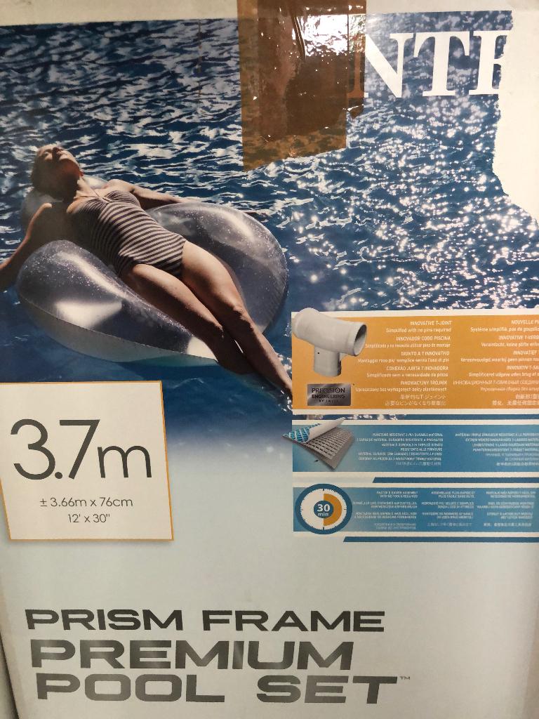 Piscine Intex 3,66 diamètre 76 cms hauteur, Ophalen, Gebruikt, Minder dan 80 cm, Rond