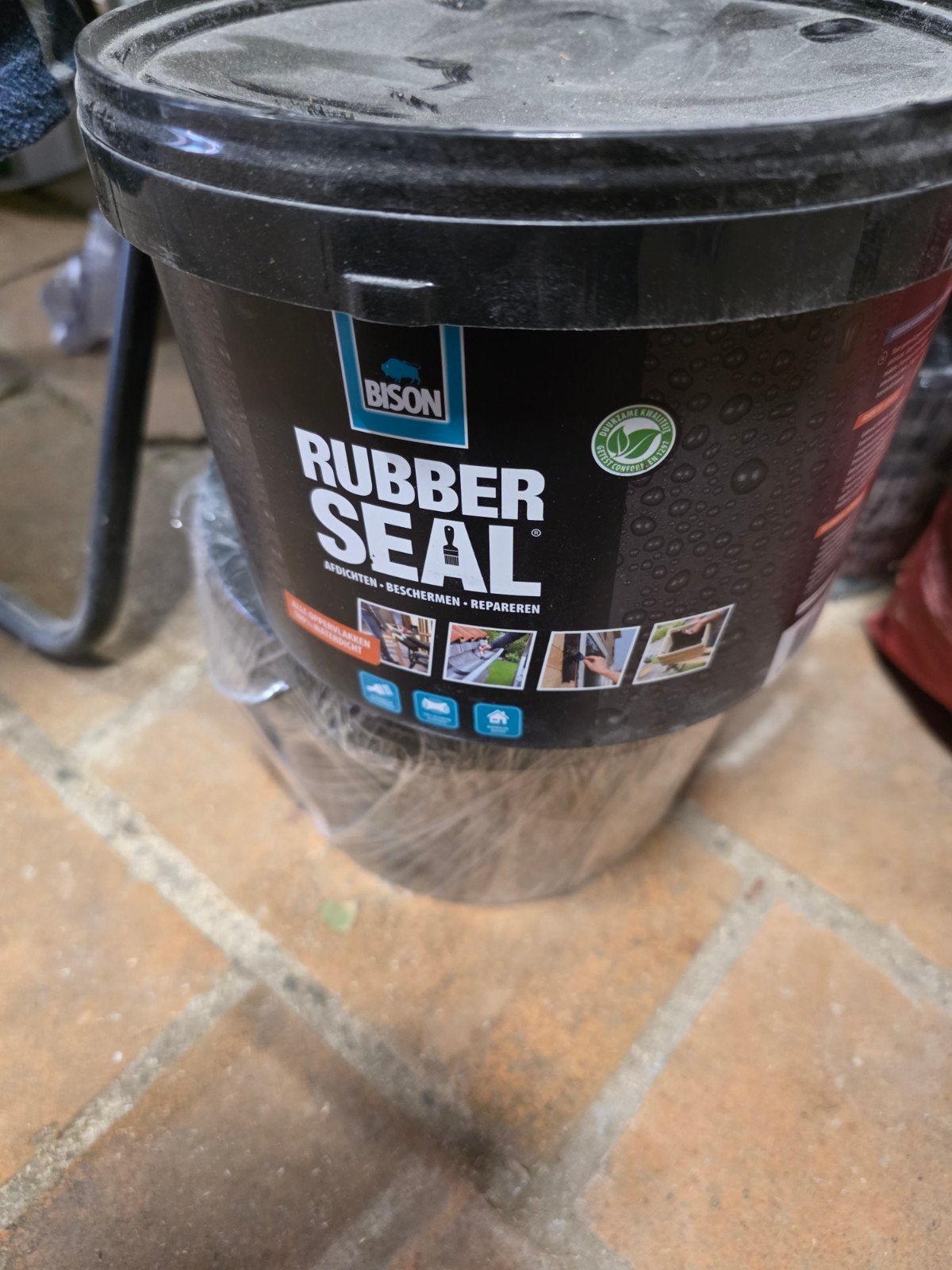 4,5 pot rubber seal van 2,5l, Doe-het-zelf en Bouw, Ophalen, Nieuw, Zwart