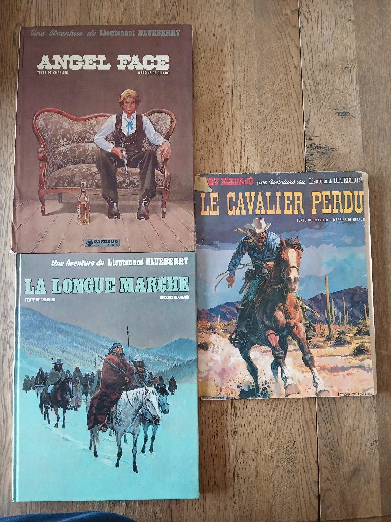 Lot de 3 Blueberry (côtés mais dans leur jus), Livres, BD, Plusieurs BD, Enlèvement, Utilisé