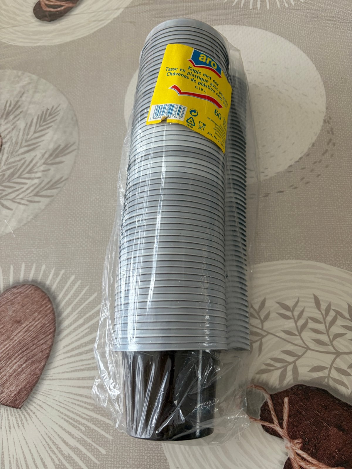 Lot de 60 tasses en plastique avec poignée Aro – Neuf, Enlèvement ou Envoi