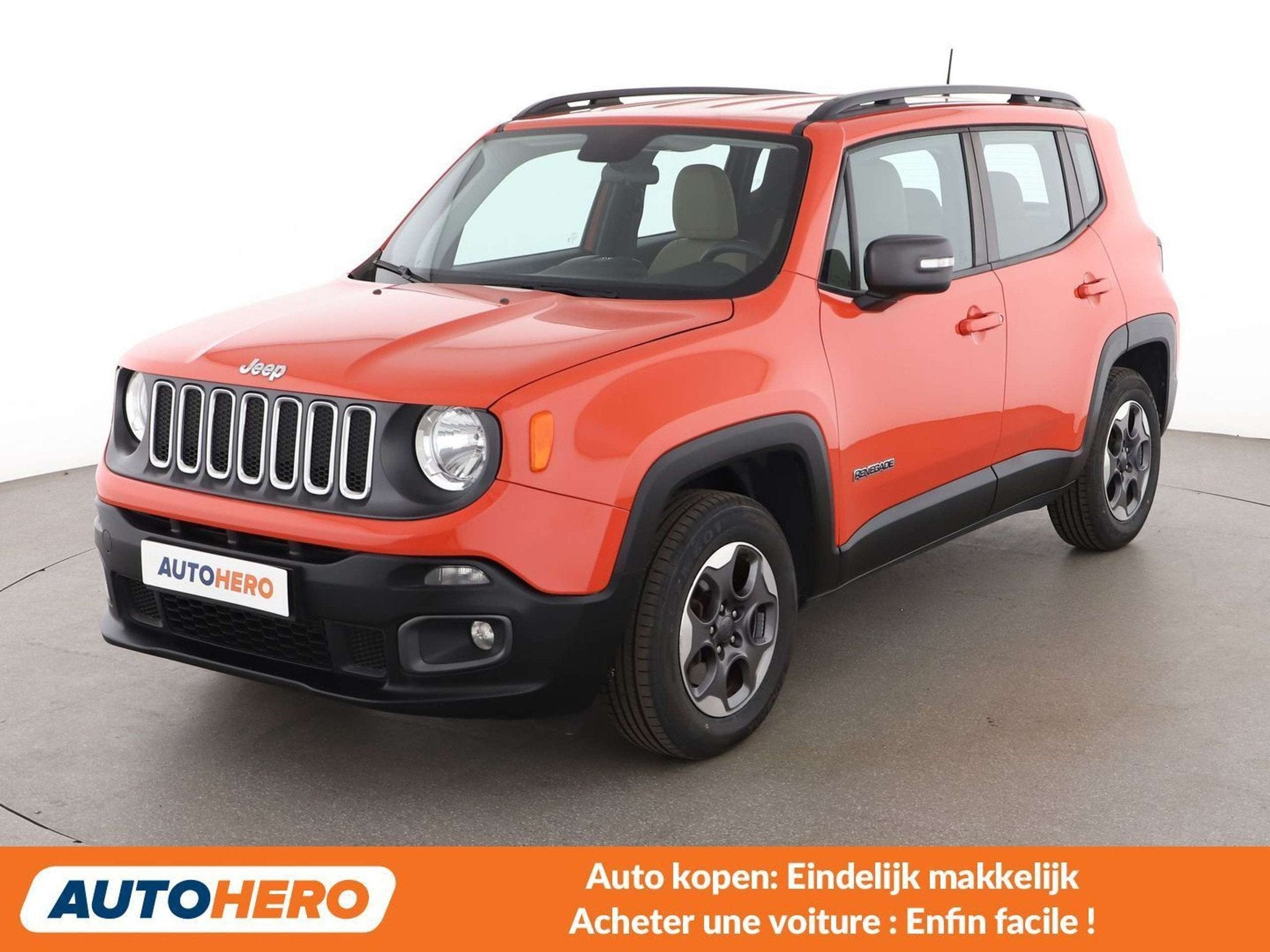 Jeep Renegade 1.6 Longitude FWD (bj 2018), Auto's, Jeep, Stof, Gebruikt, Zwart, Overige kleuren