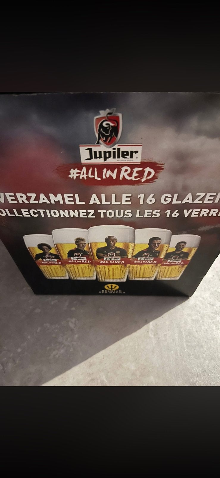 Bierglazen van de rode duivels., Verzamelen, Ophalen