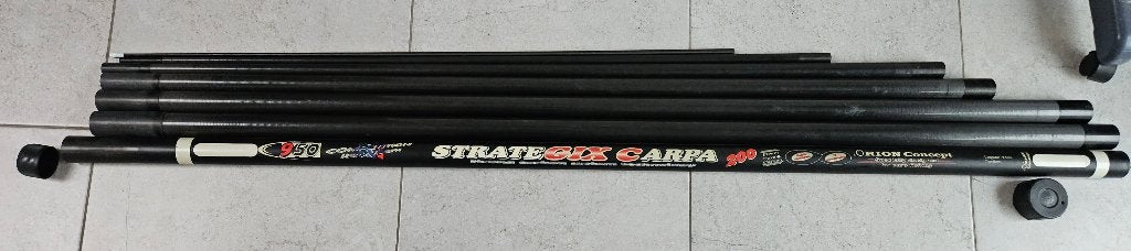 Vaste hengel - Strata gix Carpa Carbon, Watersport en Boten, Ophalen, Gebruikt, Vaste hengel