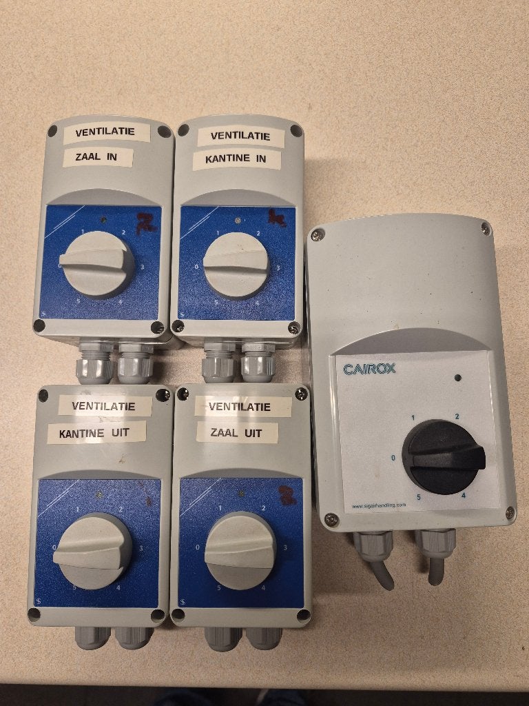 Commandes de ventilation Cairox & Sentera, Bricolage & Construction, Ventilation & Extraction, Utilisé, Ventilateur et Extracteur