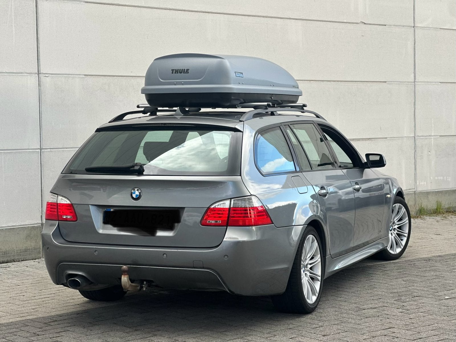 Bmw 520d E61 M-pakket 1ste eigenaar, Auto's, Zwart, Bedrijf, Zilver of Grijs, Te koop