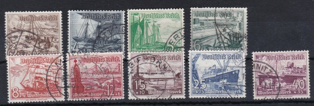 Deutsches Reich 1937 - n 651 - 659, Envoi, Empire allemand, Affranchi
