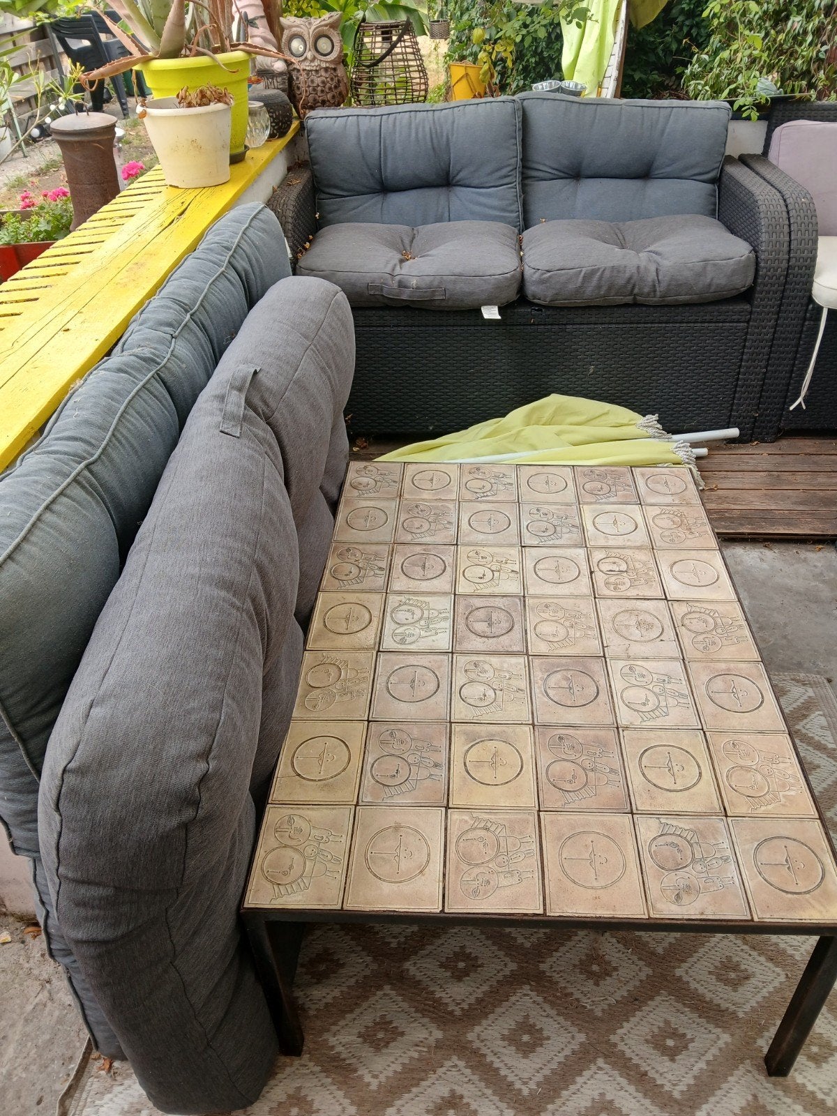 salontafel en pallet kussens, Tuin en Terras, Tuinmeubel-accessoires, Ophalen of Verzenden