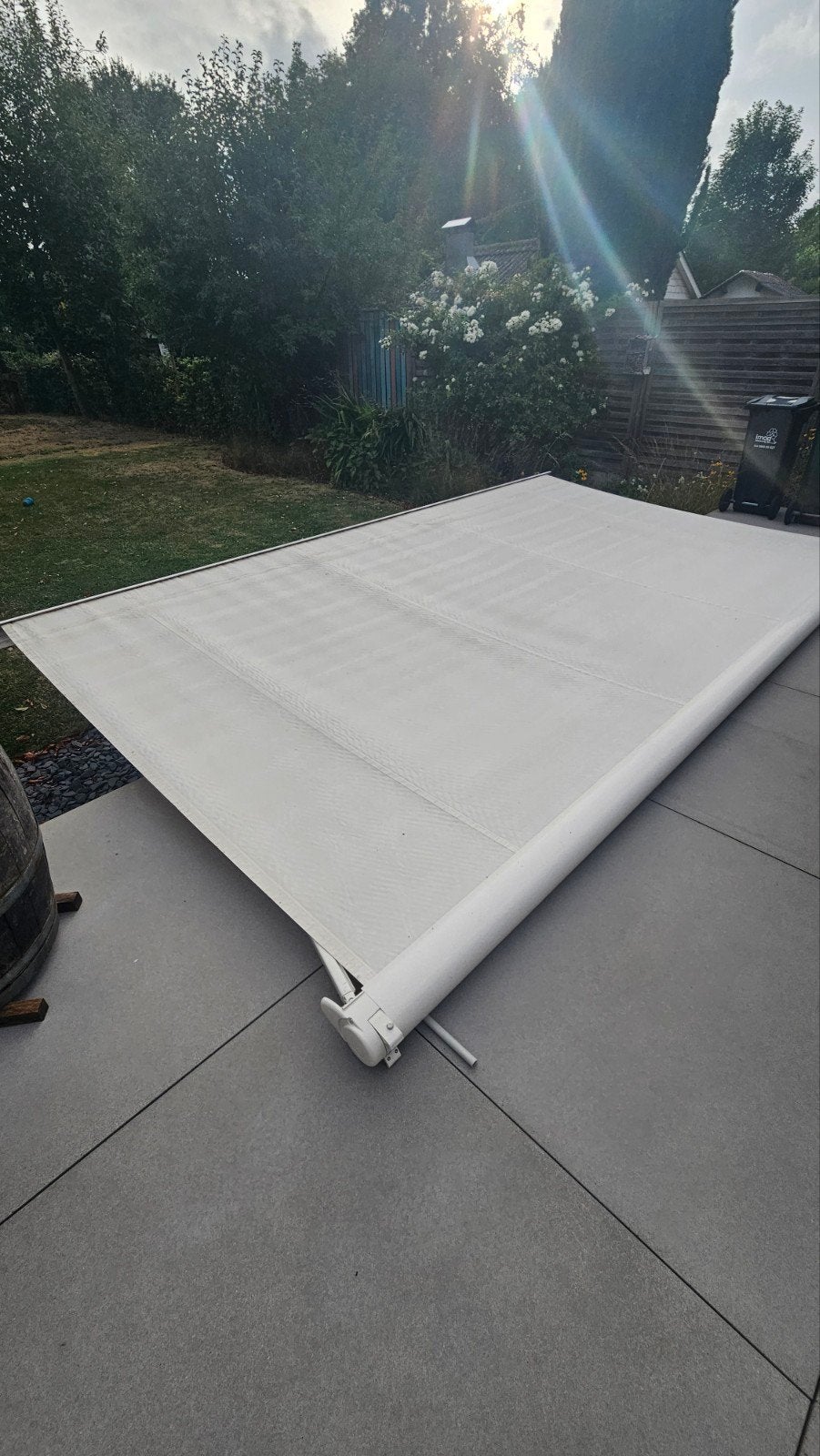 brustor luifel 5meter, Tuin en Terras, Ophalen, Gebruikt, 450 cm of meer, Elektrisch