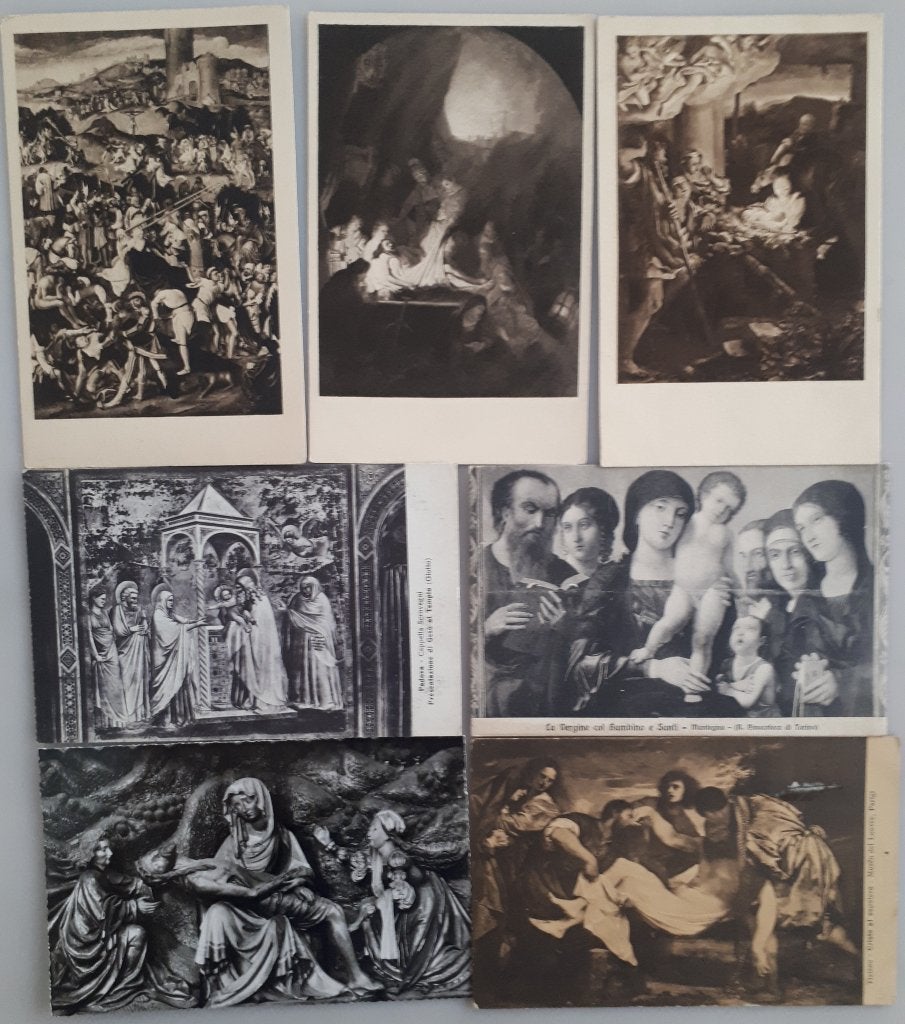7 cp religieuses anciennes : Passion de Christ Ref. R77, Enlèvement ou Envoi, Utilisé, Carte ou Gravure, Christianisme | Catholique