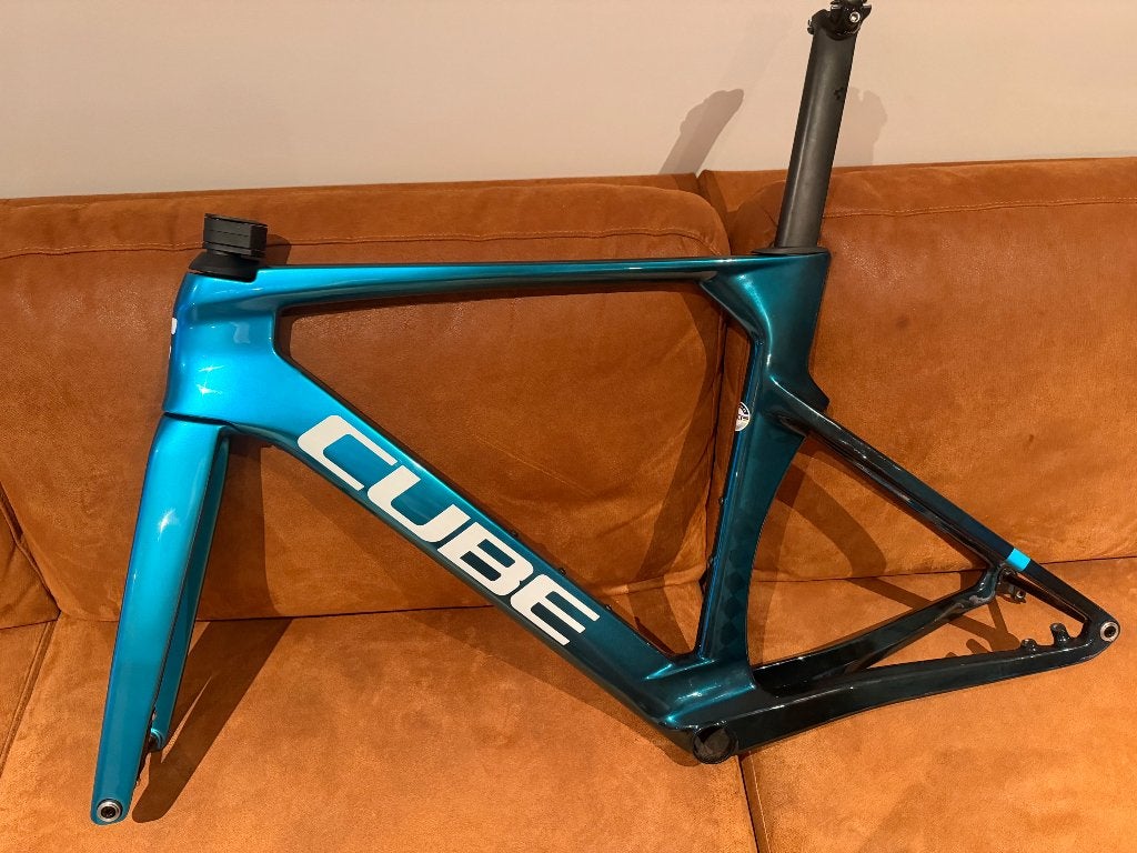 Cube litening aero frameset, Fietsen en Brommers, Fietsen | Racefietsen, Overige merken, Carbon, Ophalen of Verzenden, Zo goed als nieuw