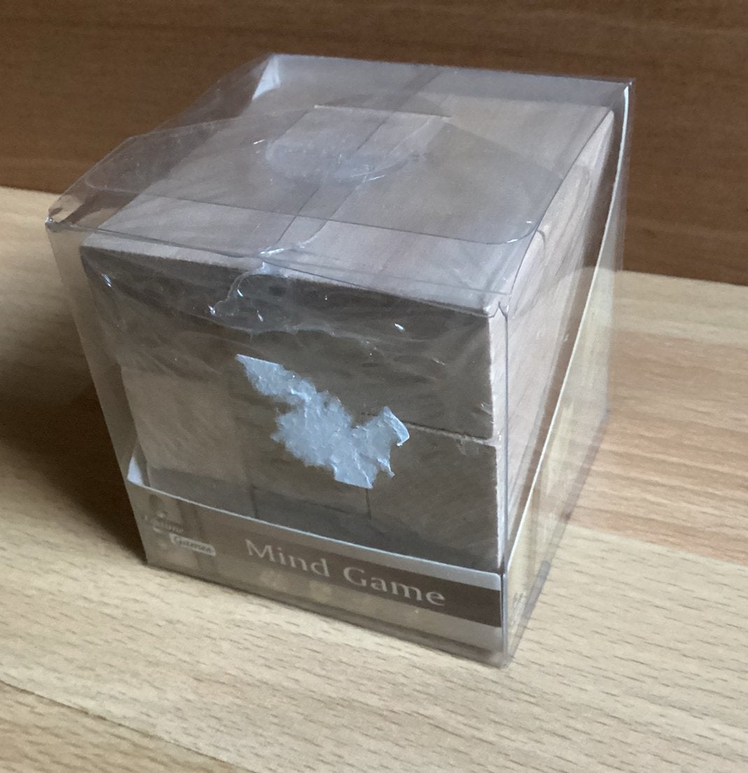 Houten denkpuzzel kubus - Nieuw, Hobby & Loisirs créatifs, Enlèvement ou Envoi, Neuf, Rubik's Cube ou Puzzle 3D