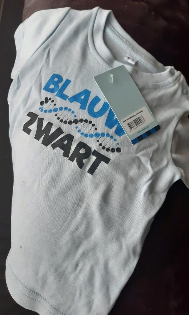 Club Brugge blauw zwart dna babyshirt, Ophalen of Verzenden