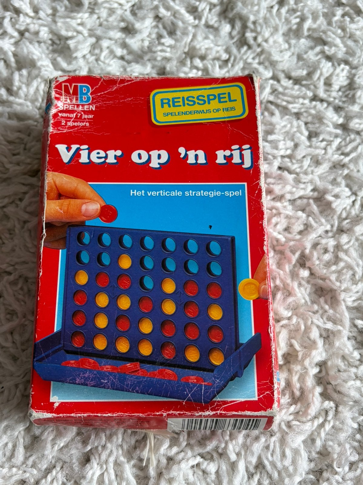 Spel - Vier op ‘n rij - reisversie, Ophalen of Verzenden, Gebruikt