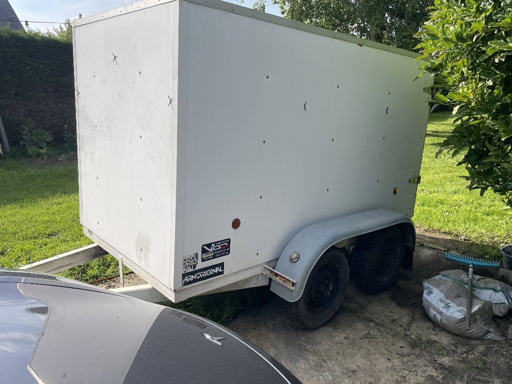 Gesloten dubbelas aanhanger – 1200 kg MTM – geremd, Autos : Divers, Remorques, Utilisé, Enlèvement
