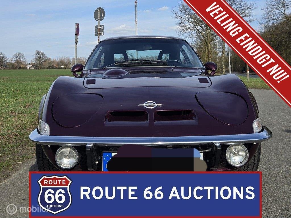 Opel GT | 1973 | Route 66 Auctions, Autos, Oldtimers & Ancêtres, Achat, Entreprise, Boîte manuelle, Autre carrosserie