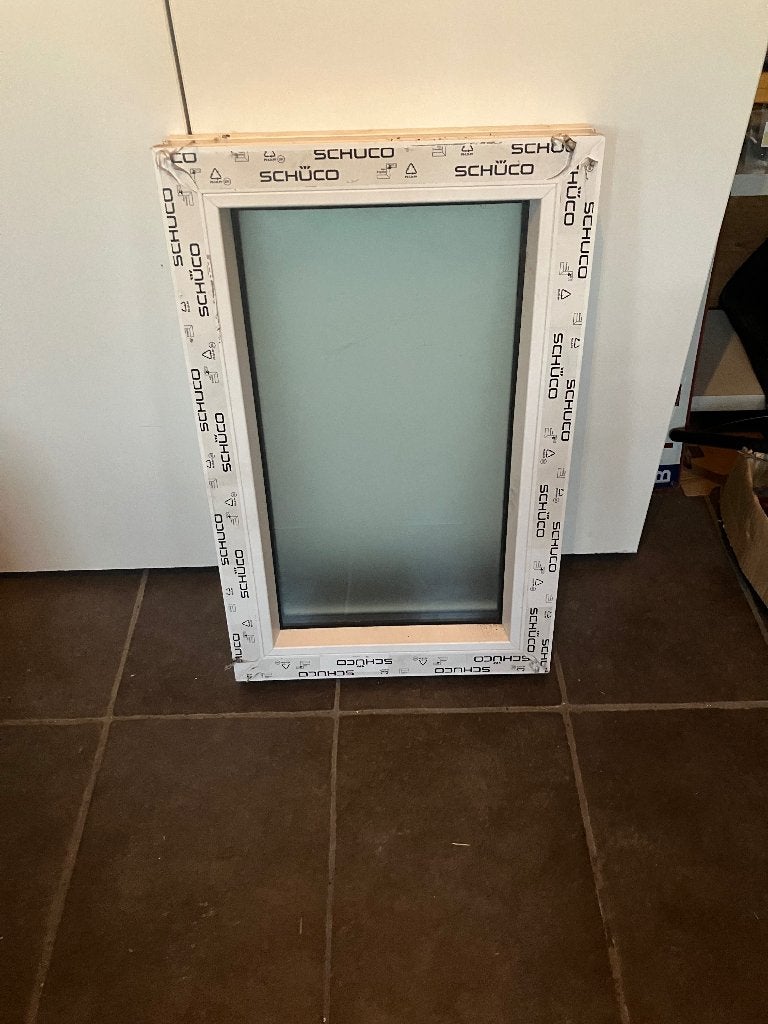 Raam melkglas, Ophalen, Minder dan 80 cm, Minder dan 80 cm, Nieuw