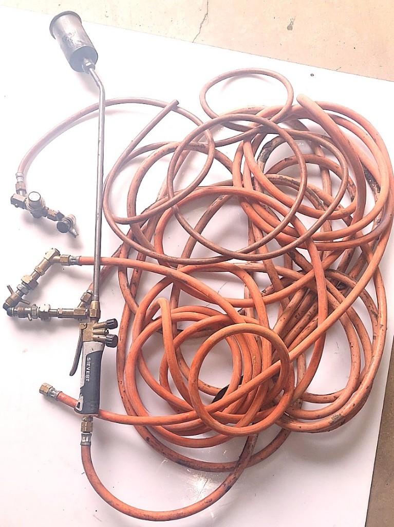 Sievert Titanium Brûleur gaz propanetuyau détendeur raccords, Enlèvement