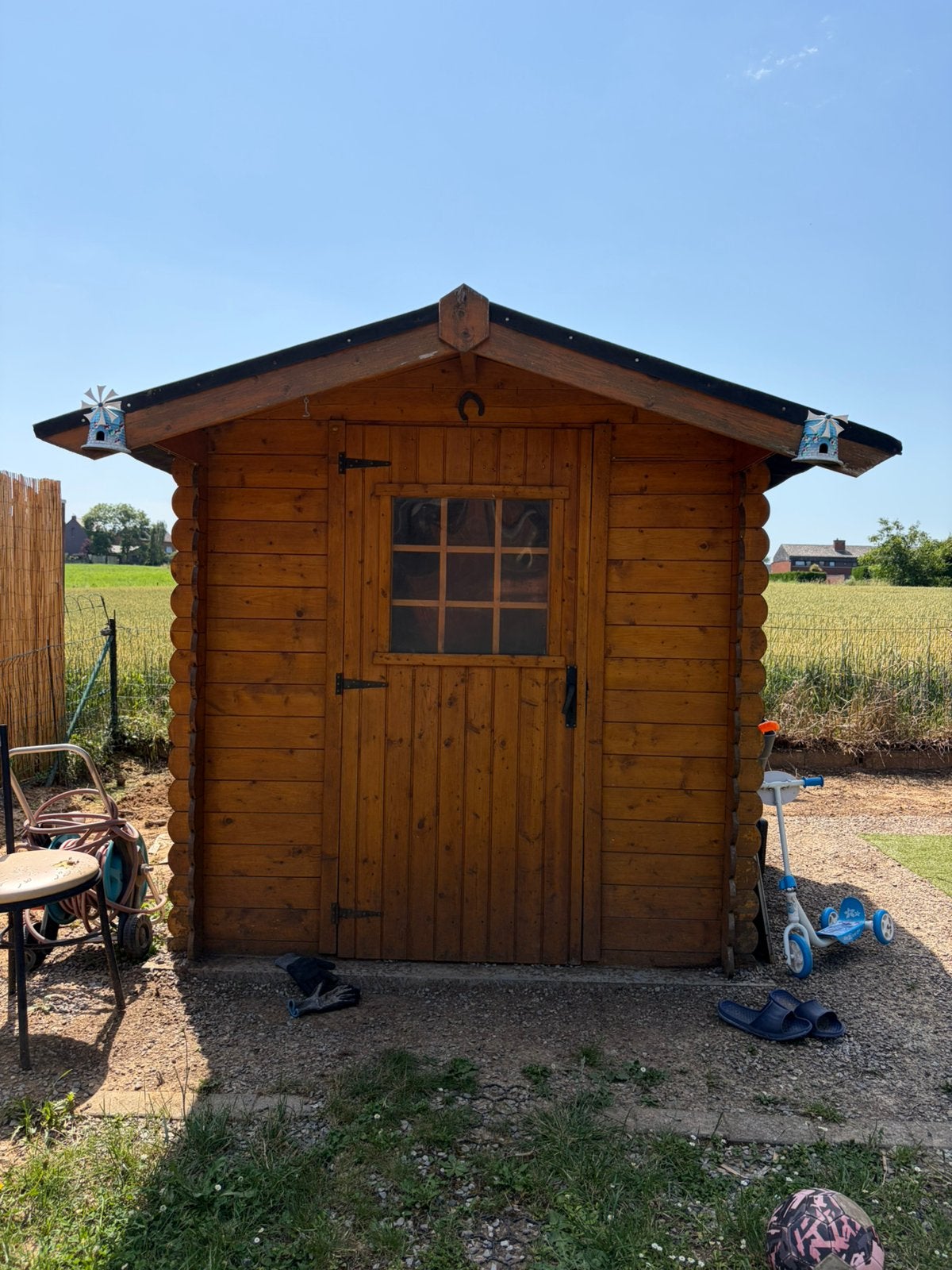 Abris de jardin en bois, Gebruikt, Tuinhuis, Minder dan 200 cm, 1 raam