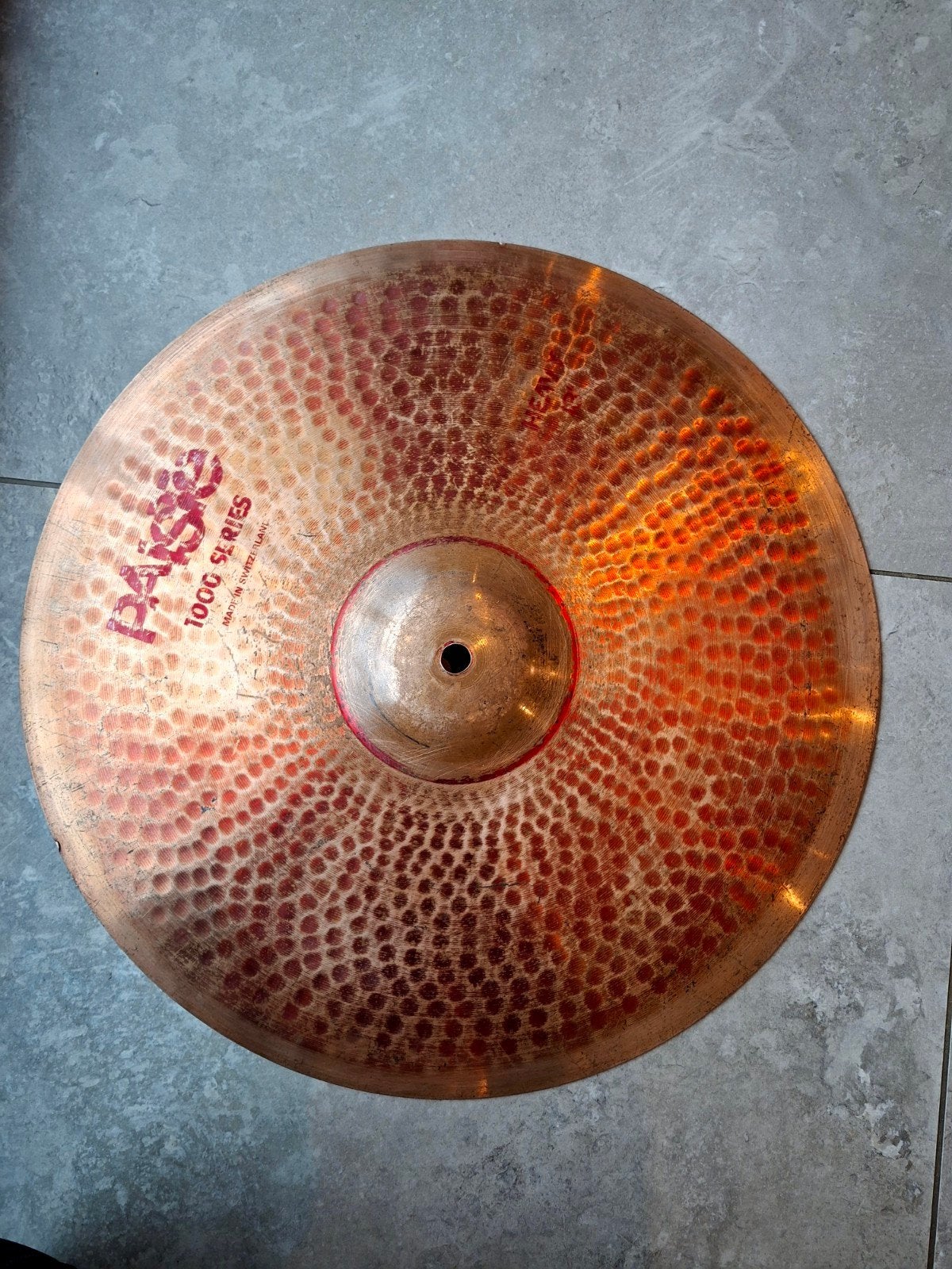 Zeldzame vintage 80' paiste *1000* 18' colourtop, reflector, Muziek en Instrumenten, Ophalen
