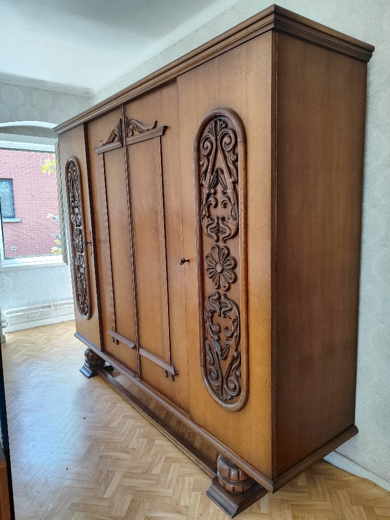 Kledingkast, Ophalen, Gebruikt, Art deco, Met lade(s)