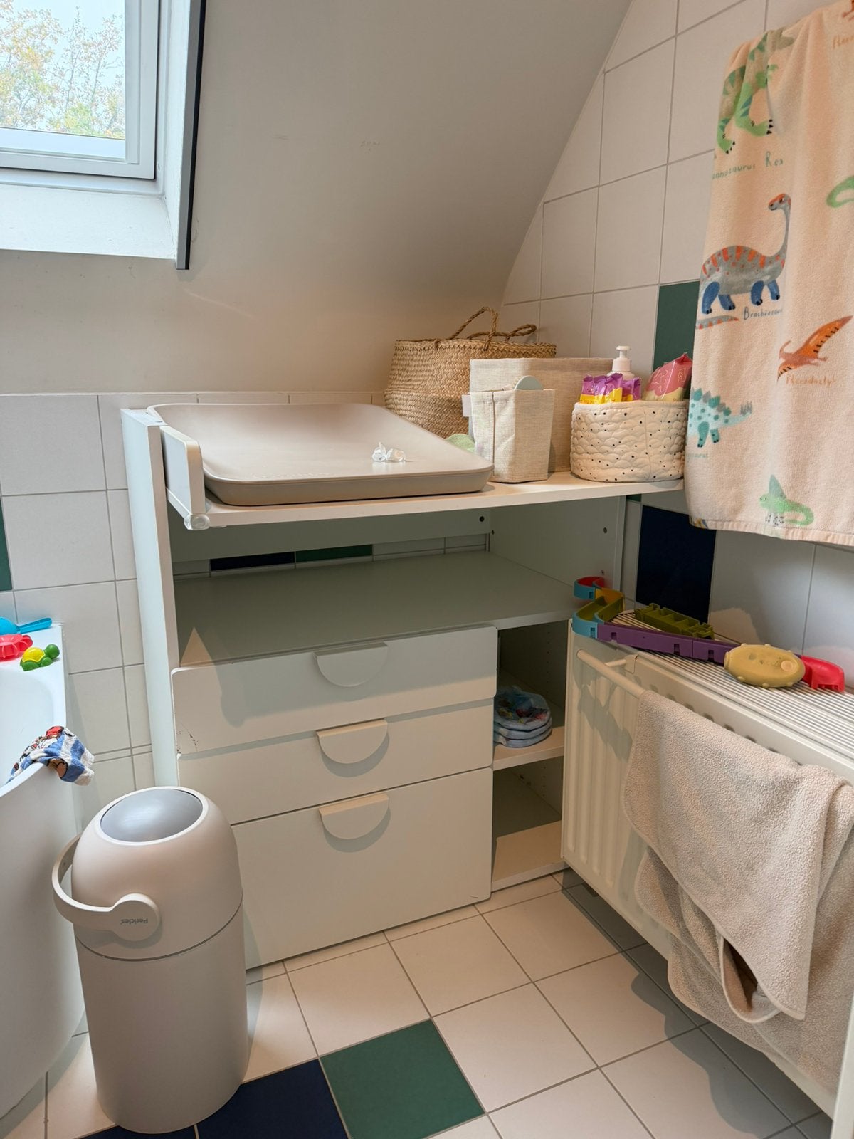 Verzorgtafel met commode, Enlèvement, Utilisé