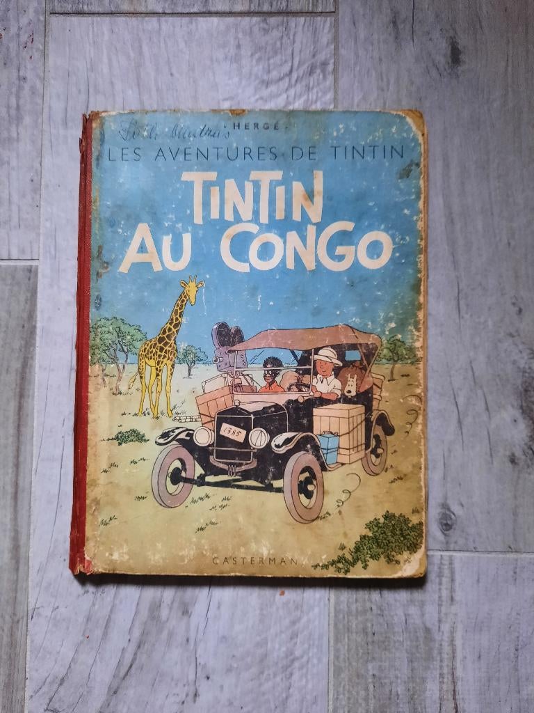 Tintin au Congo 1947, Enlèvement ou Envoi, Une BD, Utilisé, Hergé