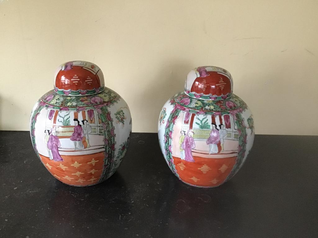 Koppel antieke chinese vazen, Antiek en Kunst, Antiek | Keramiek en Aardewerk, Ophalen