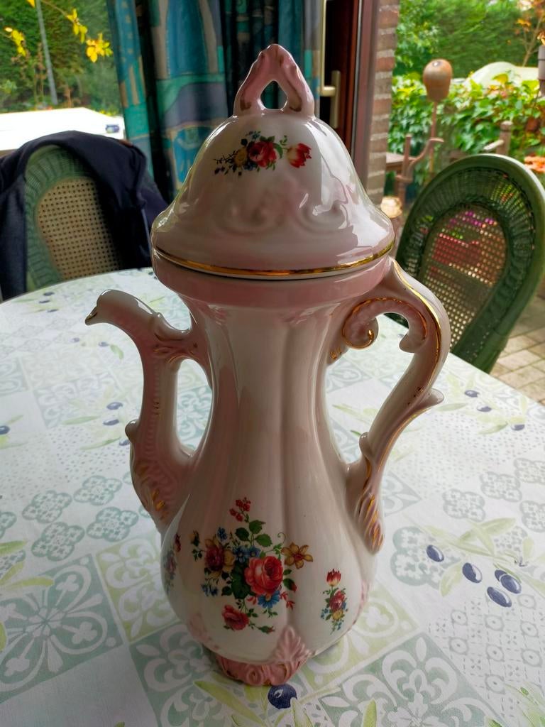 Vintage grote kan met deksel.Made Italië., Ophalen