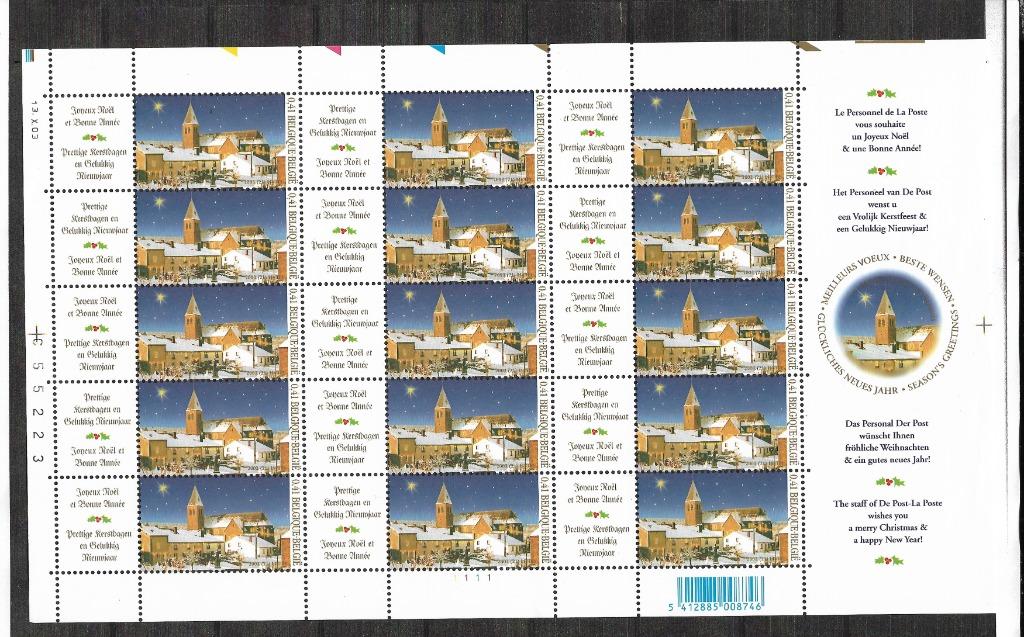 belgiè blad  met 15 zegels xx, Postzegels en Munten, Postzegels | Europa | België, Ophalen of Verzenden, Postfris, Postfris