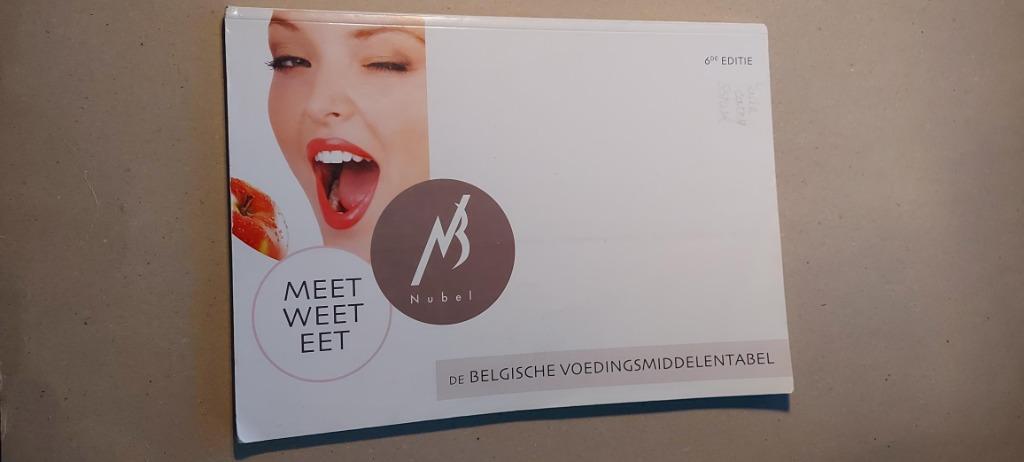 Voedingsmiddelentabel 6de editie 2019 - Meet Weet Eet, Boeken, Ophalen, Dieet en Voeding, Nubel, Zo goed als nieuw