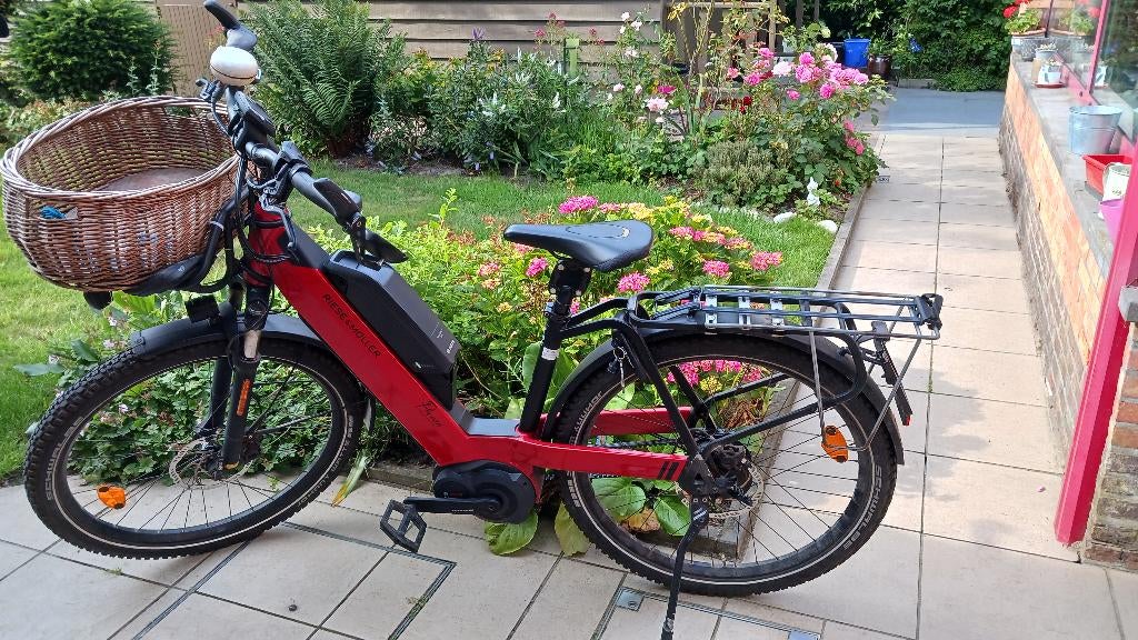 Speedbike Riese en Müller NEVO GT vario rood 47 LAGE opstap, 47 à 51 cm, Enlèvement, Utilisé, Riese & Müller