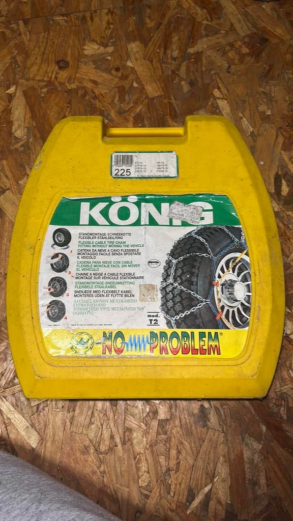Chaînes à neige König modèle T2, Autos : Divers, Chaînes, Enlèvement, Utilisé